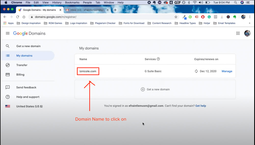 01 Domain Name to Click On
