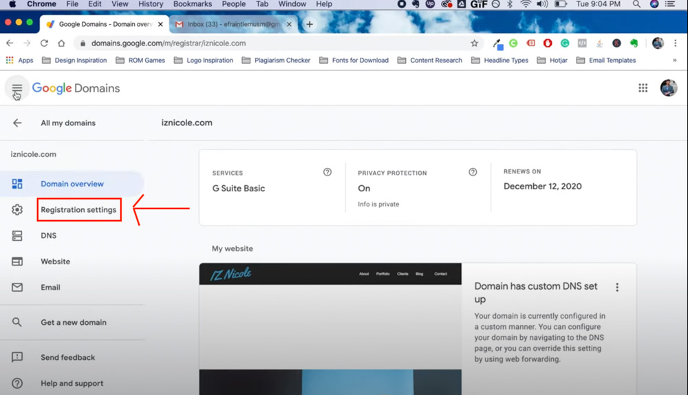 03 Registration Settings