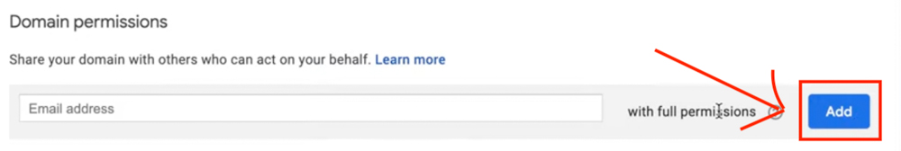 06 Domain Permissions Click on Add Button