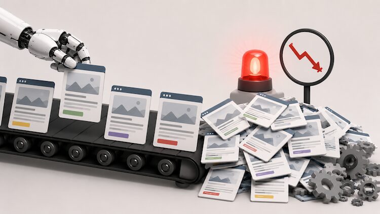 AI groups different SEO tasks together, creating overlapping pages and bloated content that hurts results