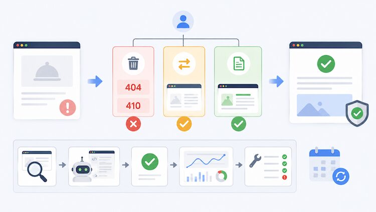 Choose the correct page action, validate the fix, and monitor results over time