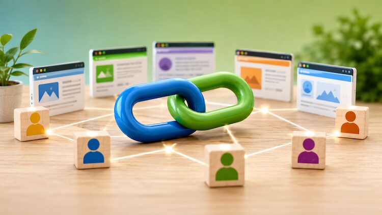 Interconnected websites and people represent natural relationships that earn backlinks through trust and relevance