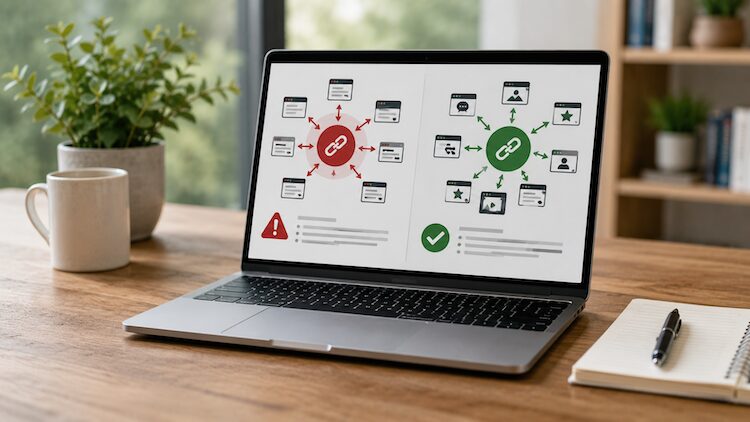 Los motores de búsqueda comparan los patrones naturales de backlinks con las redes de enlaces manipuladoras