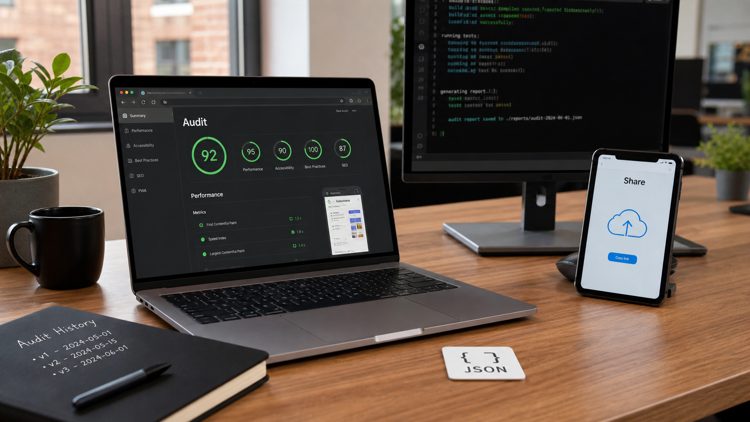 choose a workflow, run an audit, and share results
