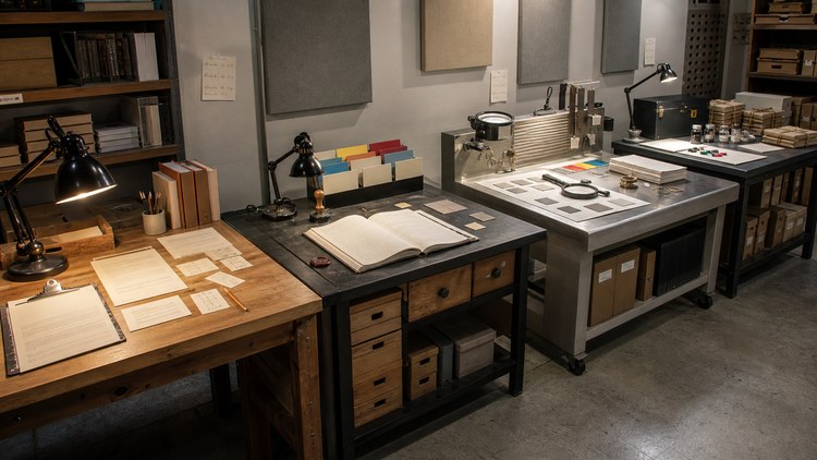 Review bays for audience intent, claim evidence, technical checks, and outcomes