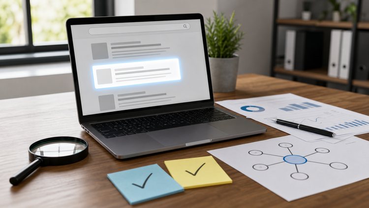 Search result selected after technical and content review