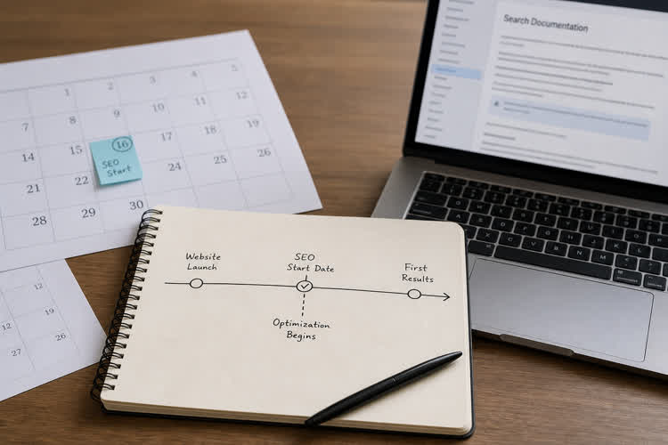 Línea de tiempo simple para separar práctica y etiqueta