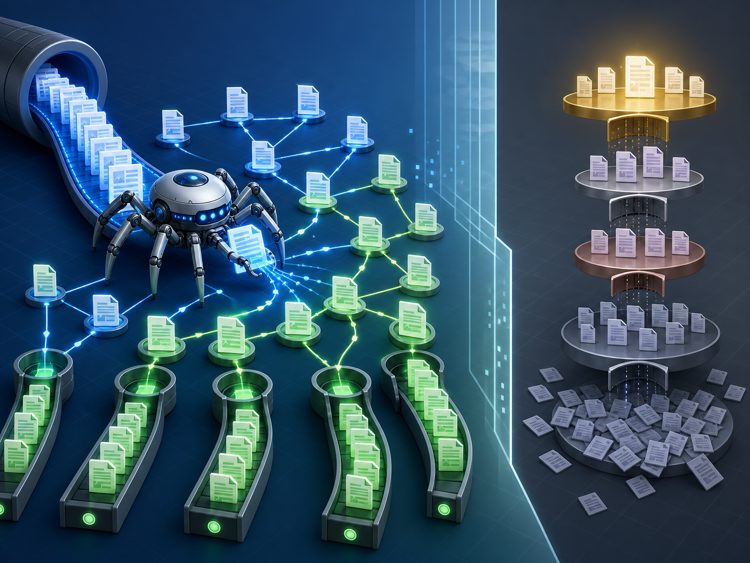 Crawler access separated from ranking decisions