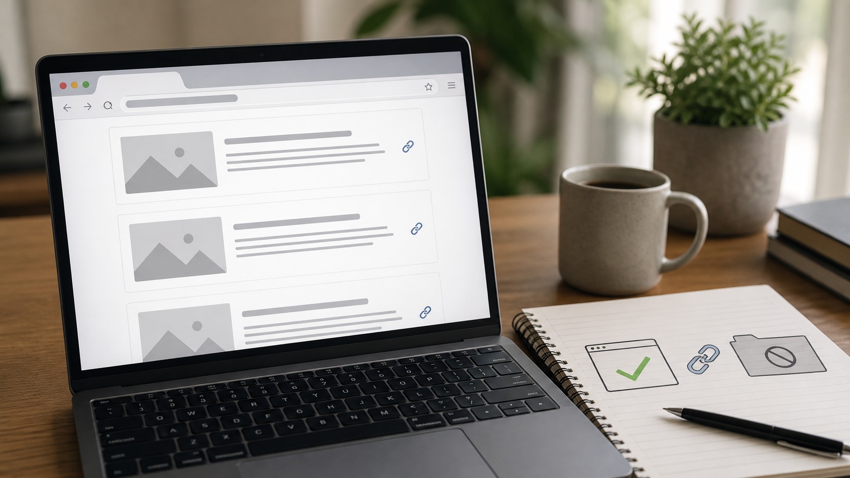 Archive excerpts preserve links while selected pages stay out of the index.
