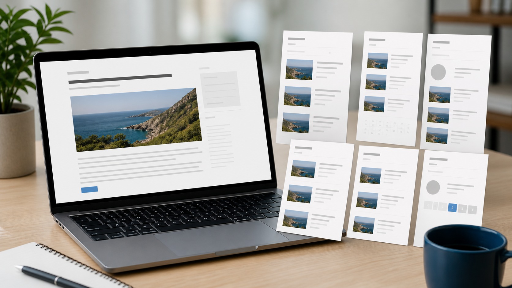 One WordPress post appears across multiple archive and paginated pages.